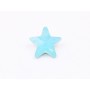 P4558-Cristal Star Fancy Stone, 10mm, Caribbean Blue Opal Silver Foiled - 1 buc