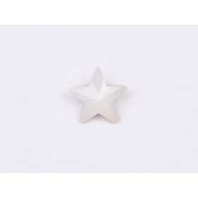 P4564-Cristal Star Fancy Stone, 10mm, White Opal Silver Foiled - 1 buc