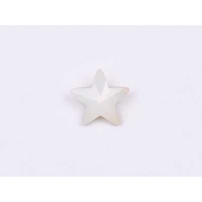 P4564-Cristal Star Fancy Stone, 10mm, White Opal Silver Foiled - 1 buc
