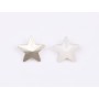 P4564-Cristal Star Fancy Stone, 10mm, White Opal Silver Foiled - 1 buc