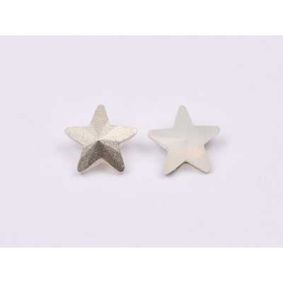 P4566-Cristal Star Fancy Stone, 10mm, Sand Opal Silver Foiled - 1 buc
