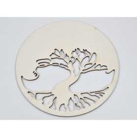 L782-Copacul vietii blank din lemn pentru licheni V22 20cm diametru - 1 buc