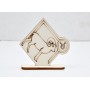 L784-Decoratiune lemn zodia Taur 10x10cm- 1 buc