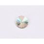 P4574-Austria Rivoli Round Stone, 12mm, Crystal Luminous Green Silver Foiled - 1 buc