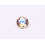 0708-Austria Chaton Round Stone, 7mm, Crystal Paradise Shine Silver Foiled - 1 buc