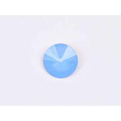 P4581-Austria Rivoli Round Stone, 12mm, Air Blue Opal Silver Foiled - 1 buc