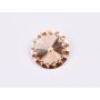 P4584-Austria Rivoli Round Stone, 12mm, Juicy Peach Silver Foiled - 1 buc