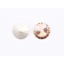 P4584-Austria Rivoli Round Stone, 12mm, Juicy Peach Silver Foiled - 1 buc