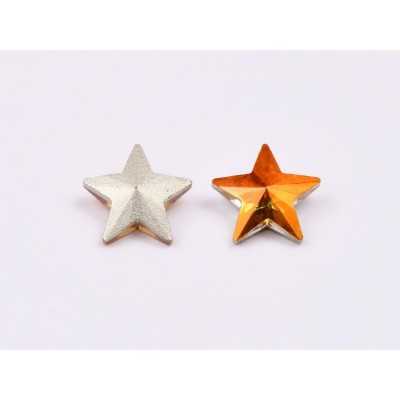 P4585-Cristal Star Fancy Stone, 10mm, Crystal Astral Pink Silver Foiled - 1 buc