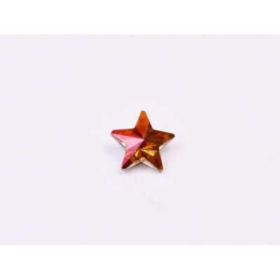 P4588-Cristal Star Fancy Stone, 10mm, Crystal Copper Silver Foiled - 1 buc