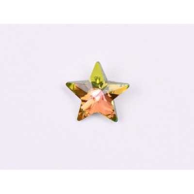 P4592-Cristal Star Fancy Stone, 10mm, Crystal Vitrail Rose Silver Foiled - 1 buc