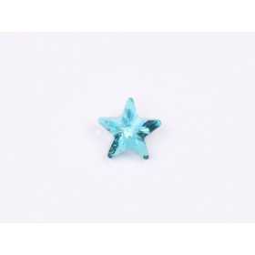 P4593-Cristal Star Fancy Stone, 10mm, Aquamarine Silver Foiled - 1 buc