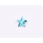 P4593-Cristal Star Fancy Stone, 10mm, Aquamarine Silver Foiled - 1 buc