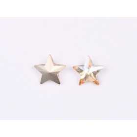 P4597-Cristal Star Fancy Stone, 10mm, Crystal Golden Shadow Silver Foiled - 1 buc