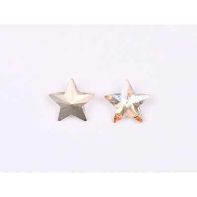 P4597-Cristal Star Fancy Stone, 10mm, Crystal Golden Shadow Silver Foiled - 1 buc