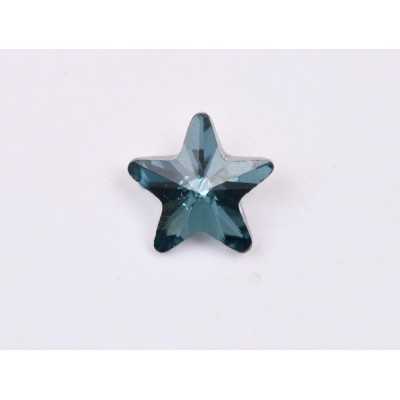 P4601-Cristal Star Fancy Stone, 10mm, Denim Blue Silver Foiled - 1 buc