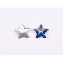 P4606-Cristal Star Fancy Stone, 10mm, Montana Silver Foiled - 1 buc