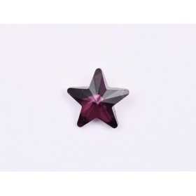 P4608-Cristal Star Fancy Stone, 10mm, Amethyst Silver Foiled - 1 buc