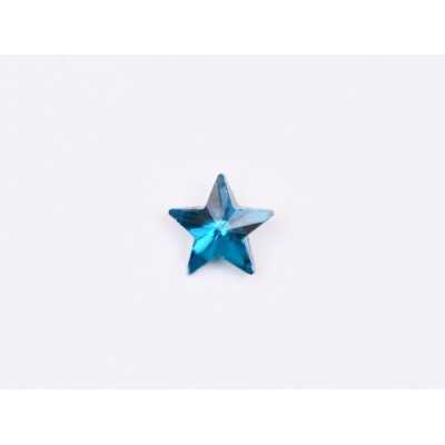 P4609-Cristal Star Fancy Stone, 10mm, Blue Zircon Silver Foiled - 1 buc