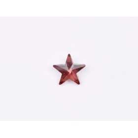 P4610-Cristal Star Fancy Stone, 10mm, Burgundy Silver Foiled - 1 buc