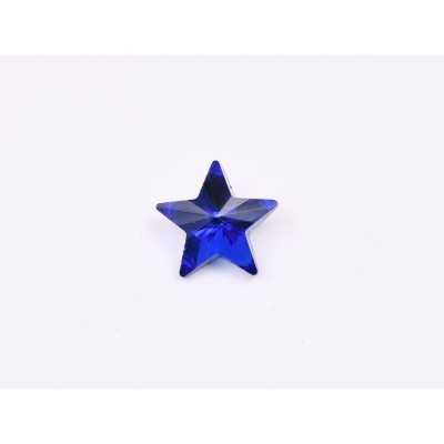 P4612-Cristal Star Fancy Stone, 10mm, Capri Blue Silver Foiled - 1 buc