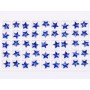 P4612-Cristal Star Fancy Stone, 10mm, Capri Blue Silver Foiled - 1 buc