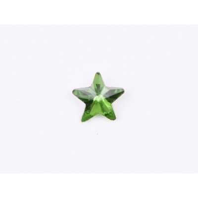 P4613-Cristal Star Fancy Stone, 10mm, Fern Green Silver Foiled - 1 buc