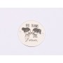 E1631 GS Banut Ag 925 "Best friends Forever" 16.5mm, 0.3mm 1 buc