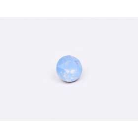 0722-Austria Chaton Round Stone, 6mm, Sapphire Opal Silver Foiled - 1 buc
