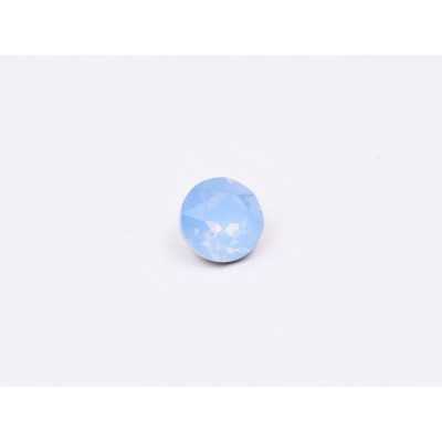 0722-Austria Chaton Round Stone, 6mm, Sapphire Opal Silver Foiled - 1 buc