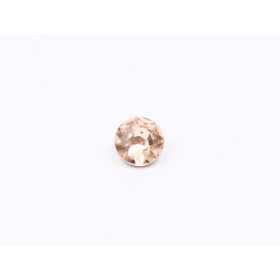 0723-Austria Chaton Round Stone, 6mm, Juicy Peach Silver Foiled - 1 buc