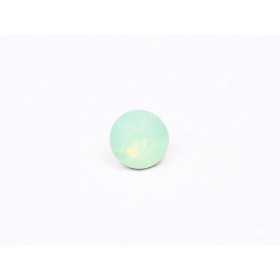 0726 - Austria Chaton Round Stone, 6mm, Chrysolite Opal Silver Foiled - 1 buc