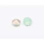 0726 - Austria Chaton Round Stone, 6mm, Chrysolite Opal Silver Foiled - 1 buc