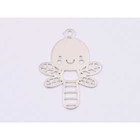 E1635 N Link Ag 925 "Floare filigranata" 19.5x16mm, 0.5mm 1 buc