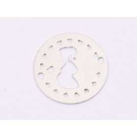 E1640 N Link Ag 925 "Mom expecting baby" 13mm, 0.5mm 1 buc