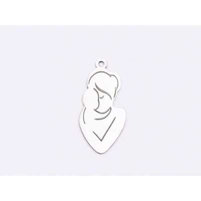 E1647 N Charm Ag 925 "Mom & baby" 21x10mm, 0.5mm 1 buc