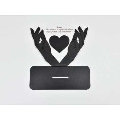 L0833-Decupaj MDF "Daca viata ta ar depinde de iubirea ce ti-o purtam..." 14x11.5cm 1 buc