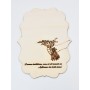 L834-Decoratiune lemn pentru licheni "Doamna Invatatoare" 20x15cm - 1 buc