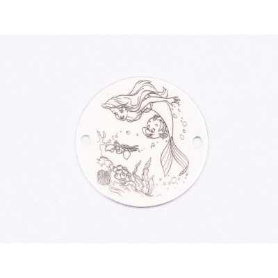E1666 GS Link Ag 925 "Mica Sirena" 16.5mm, 0.3mm 1 buc
