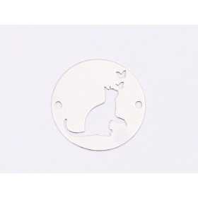 E1683 N Link Ag 925 "Pisica cu fluturi" 16.5mm, 0.3mm 1 buc