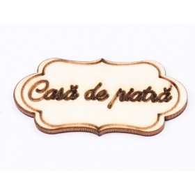 L840-Decupaj din lemn "Casa de piatra" 1 buc