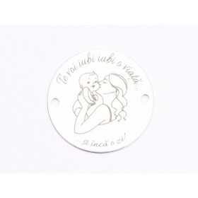 E1698 GS Pandant Ag 925"Noi definim infinitul"16.5mm, 0.3mm 1 buc