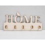 L844-Cuier chei din lemn "Home / bird" 30x11.5cm - 1 buc