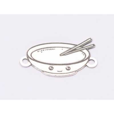 E1707 G Link Ag 925 Noodles Bowl19x11x0.3mm 1 buc