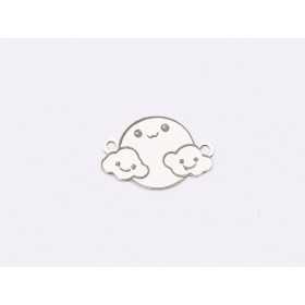 E1711 G Link Ag 925 Soare si nori 10x15x0.3mm 1 buc