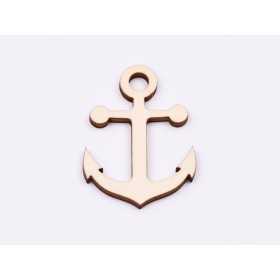 L860-Decupaj din lemn Ancora 5x3.5 cm - 1 buc