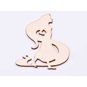 L866-Decupaj din lemn Printesa F 10x9 cm - 1 buc