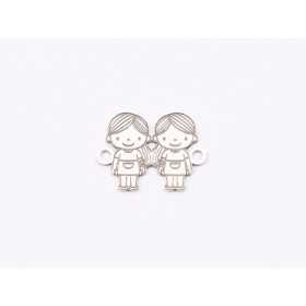 E1725 G Link Ag 925 Fetite 13.5x10x0.6mm 1 buc