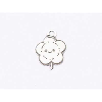 E1731 G Charm Ag 925 Floricica 10x7x0.3mm 1 buc