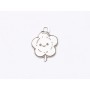 E1731 G Charm Ag 925 Floricica 10x7x0.3mm 1 buc